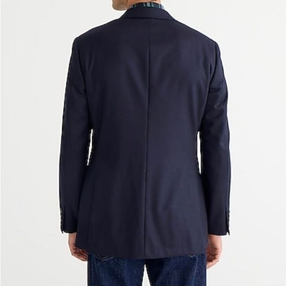 J Crew Navy Blue Ludlow Wool Blend Sports Coat NWT - Picture 3 of 11